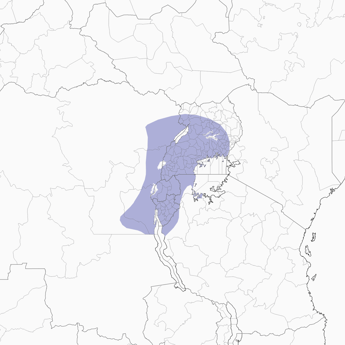 Green White-eye, Distribution 1