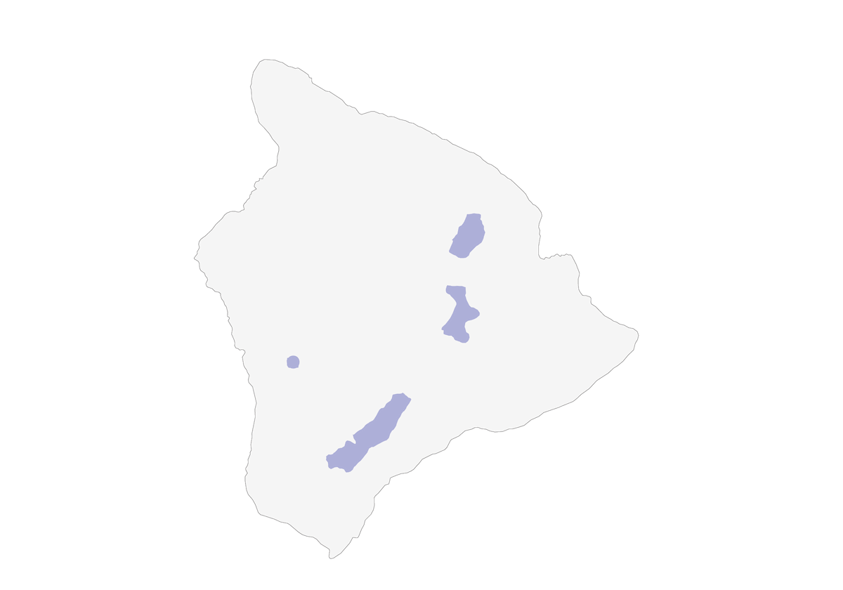 Akepa Hawaiano, Distribución 1