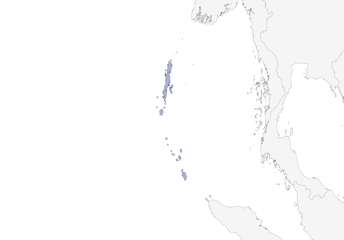 Andaman Cuckoo-Dove, Distribution 1