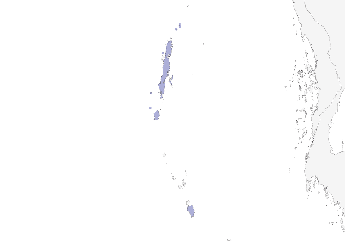 Cucal delle Andamane, Distribuzione 1