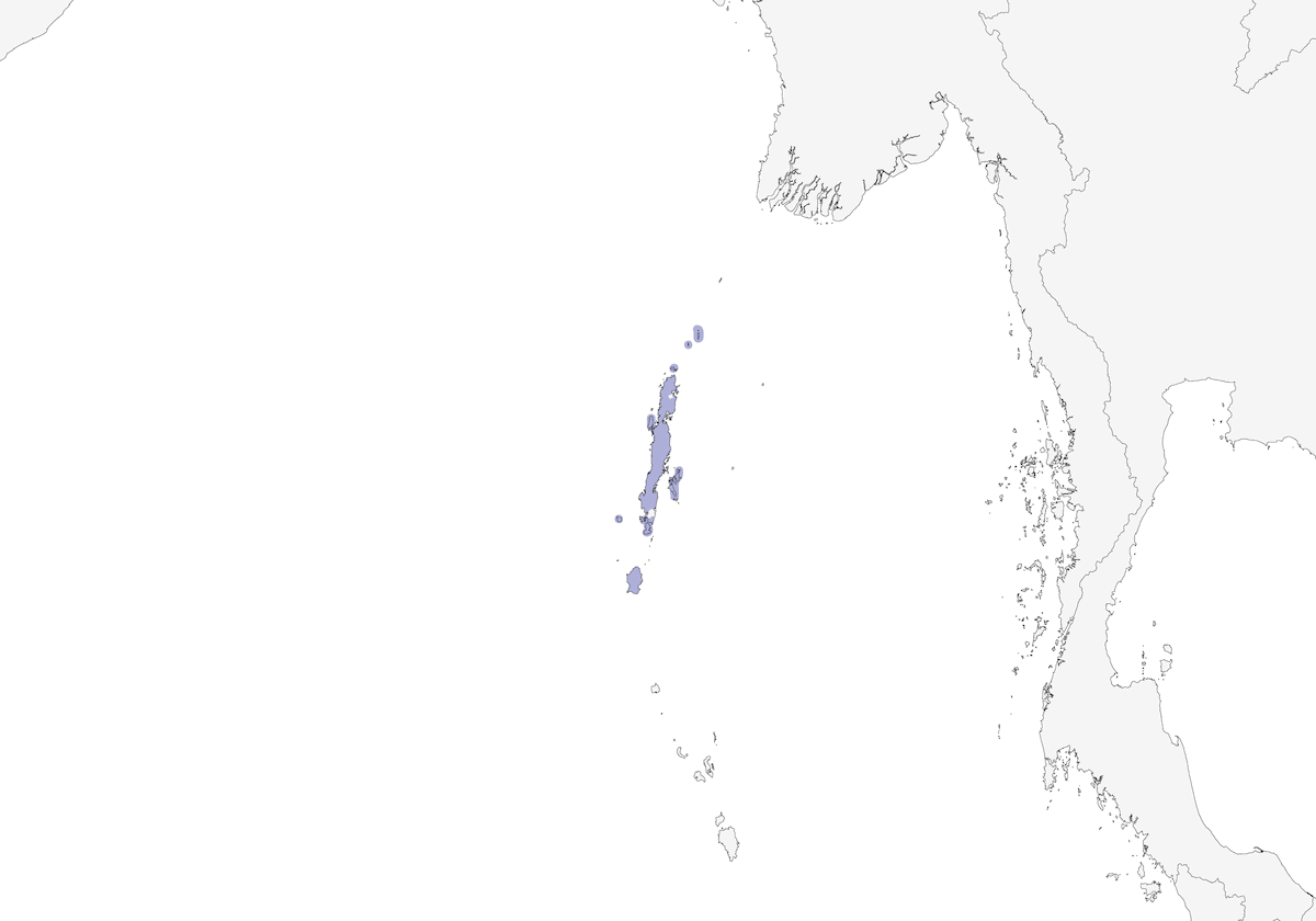 Andamanendrongo, Verbreitung 1