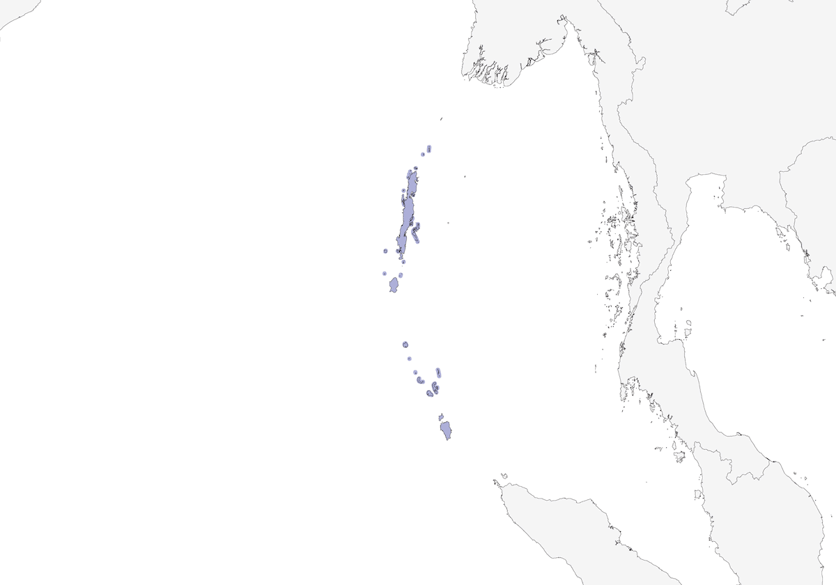 Paloma Torcaz de Andamán, Distribución 1