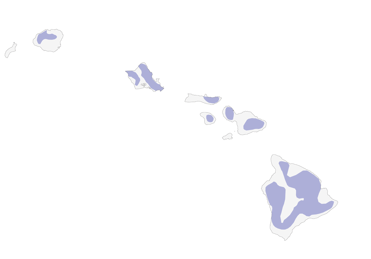 Apapane, Distribuzione 1