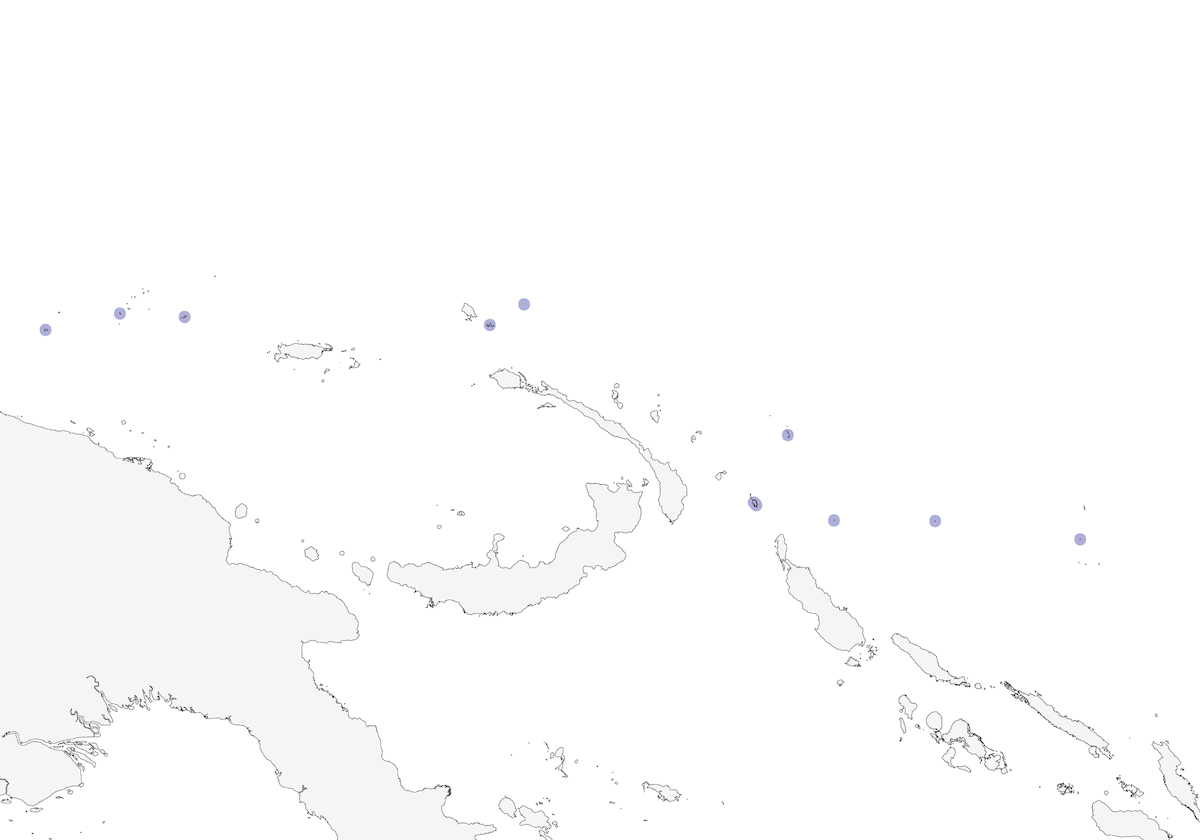 Aplonide dell'atollo, Distribuzione 1