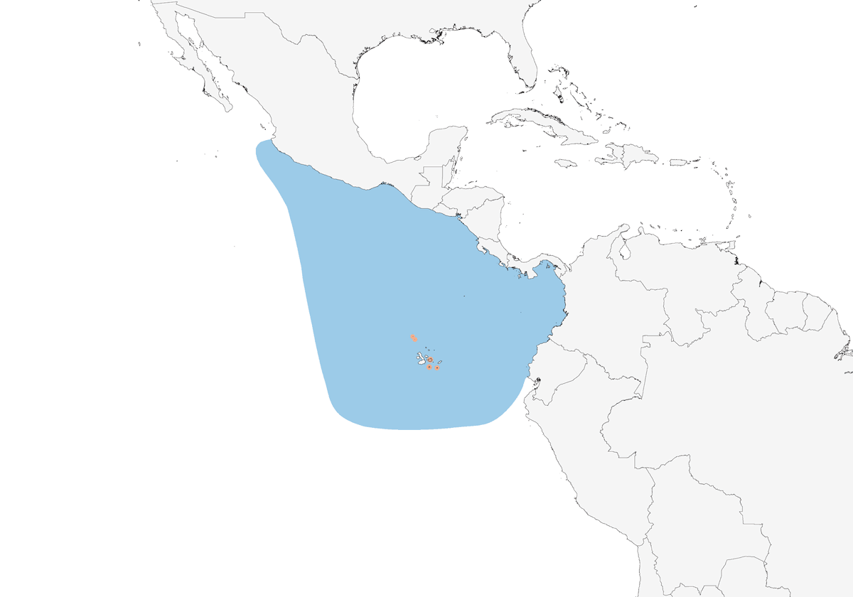 Galapagos Shearwater, Distribution 1