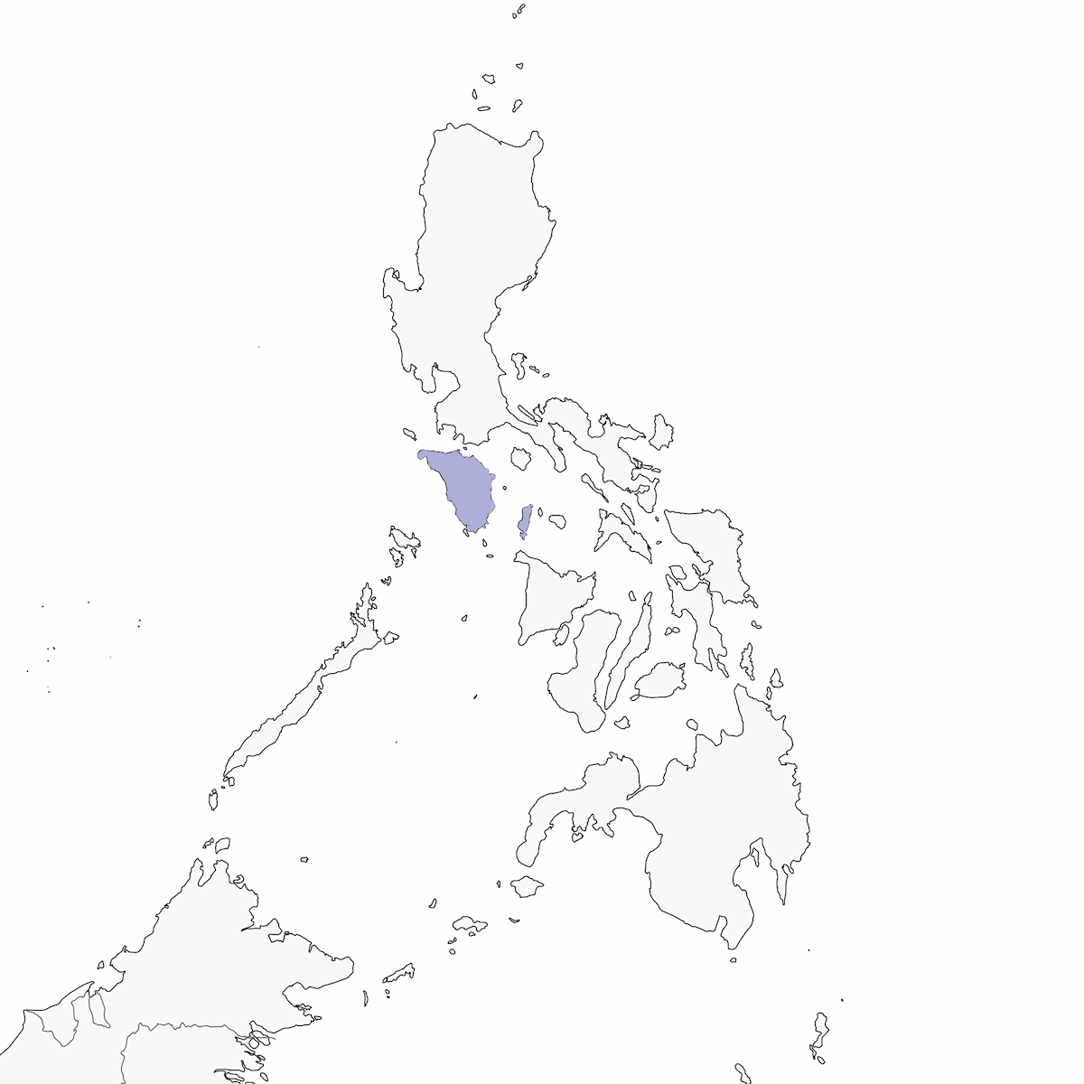 Coracina di Mindoro, Distribuzione 1