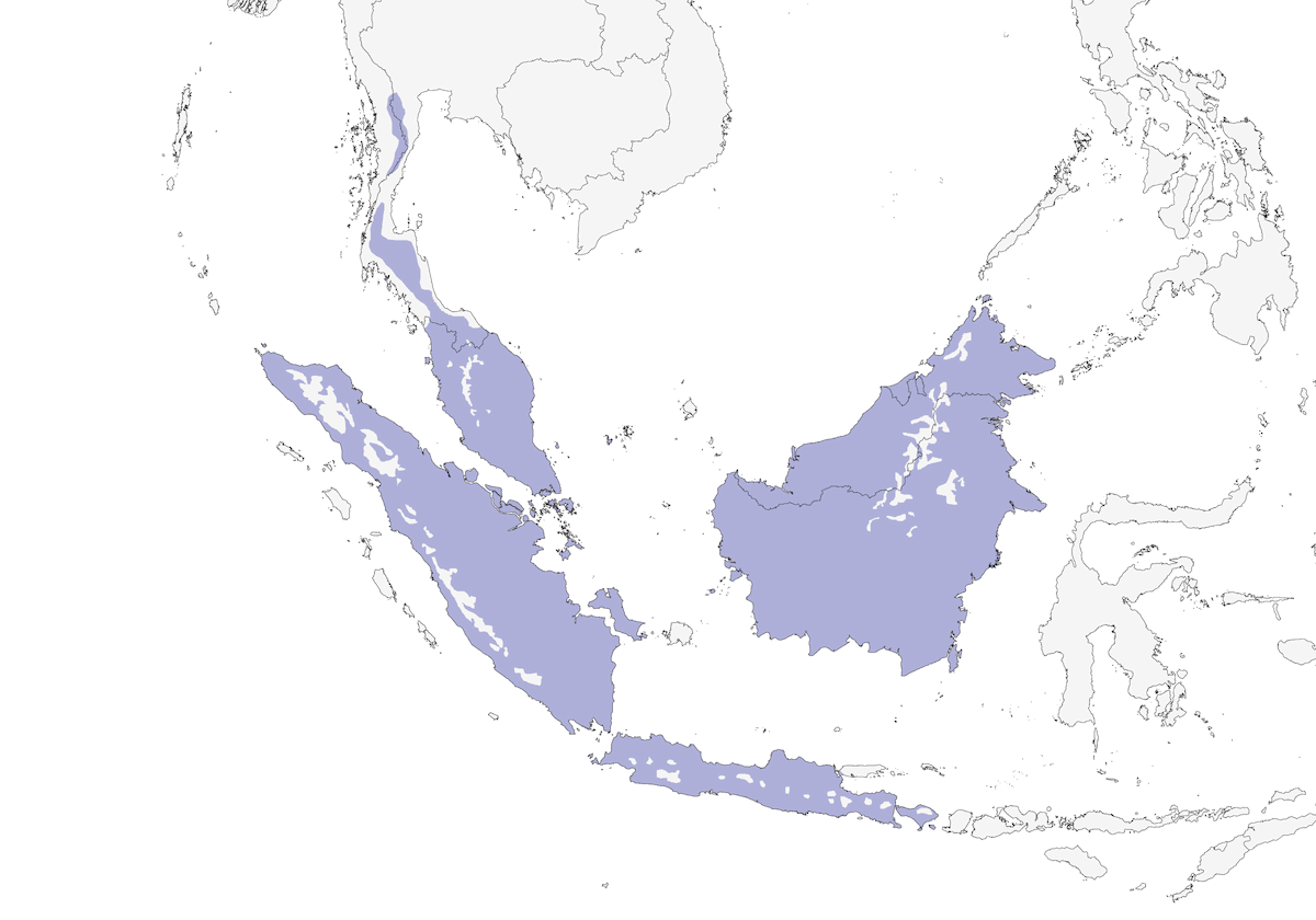 Barred Eagle-Owl, Distribution 1