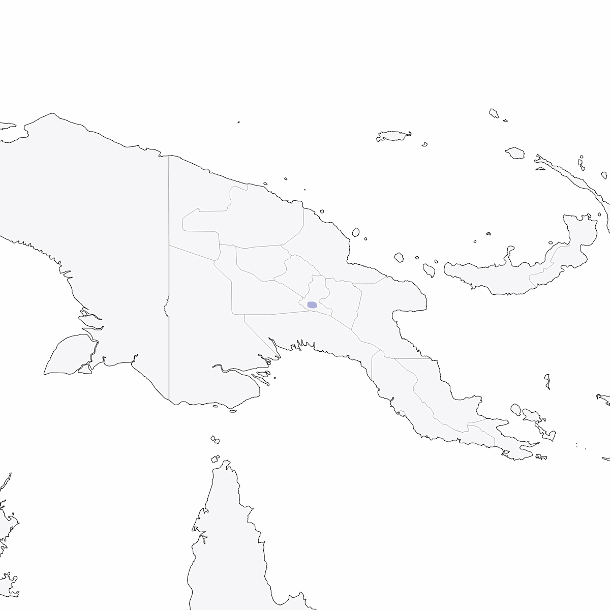 Nictibio de Karimui, Distribución 1