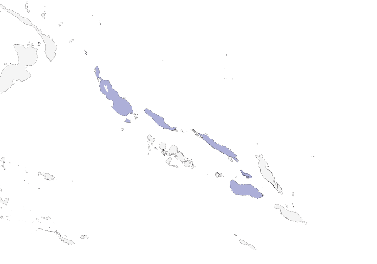 Monarca de las Salomón, Distribución 1
