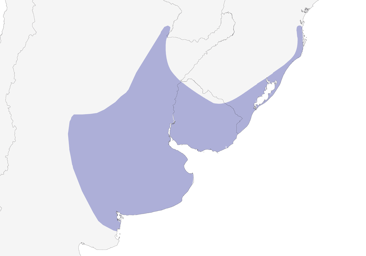 Brown-and-yellow Marshbird, Distribution 1