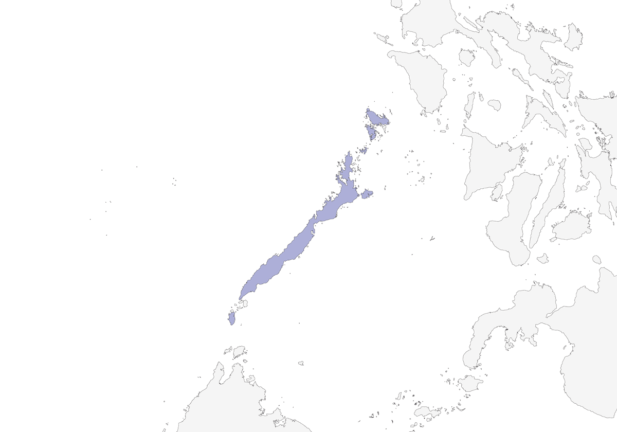 Blue-headed Racquet-tail, Distribution 1