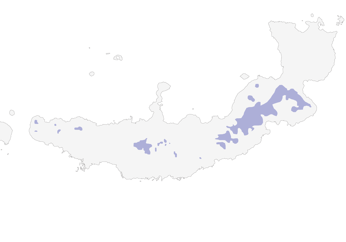 Bismarck-Honigfresser, Verbreitung 1