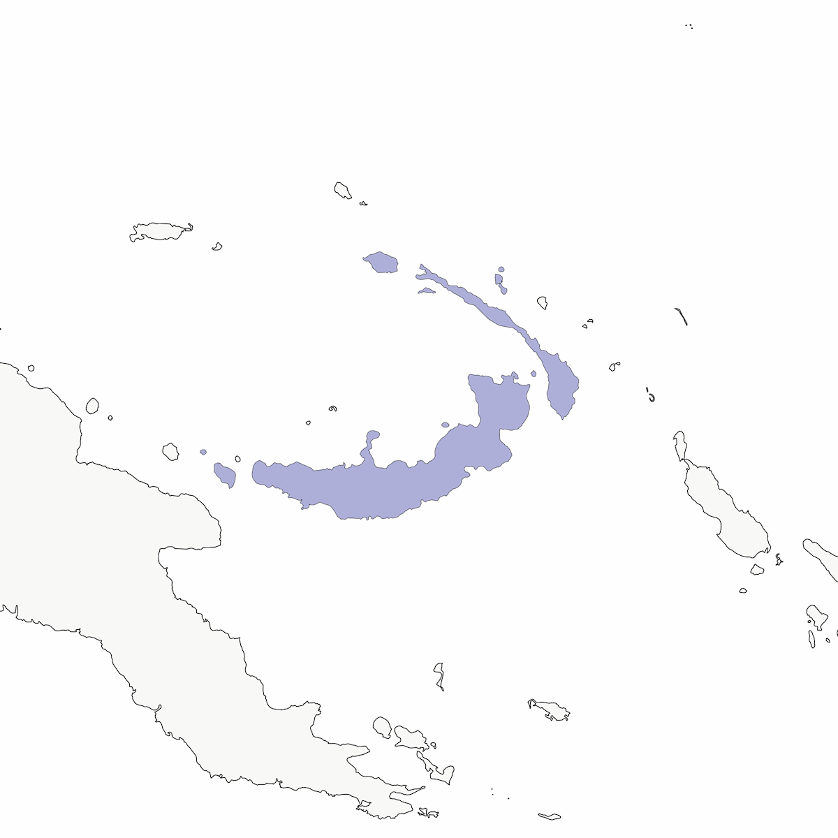Pitta di Bismarck, Distribuzione 1