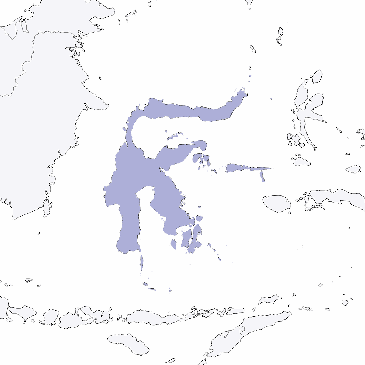 Koel becco nero, Distribuzione 1