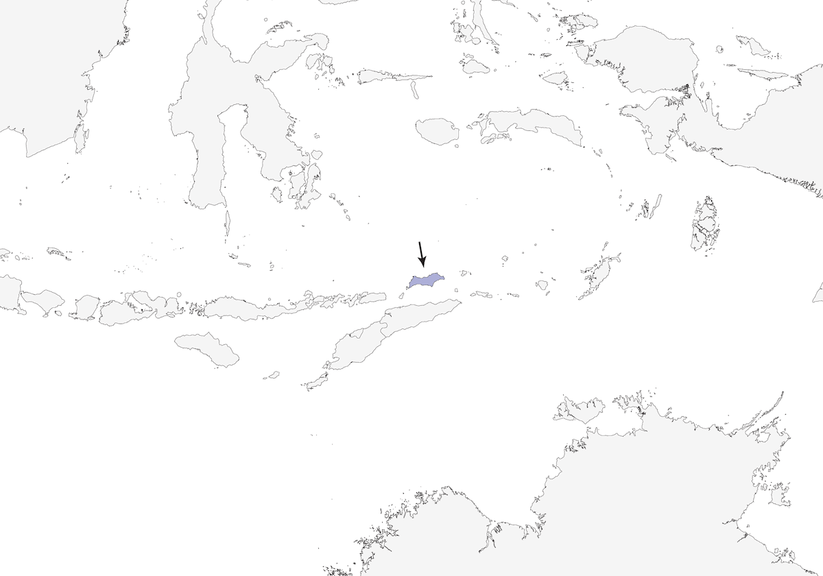 Black-chested Honeyeater, Distribution 1