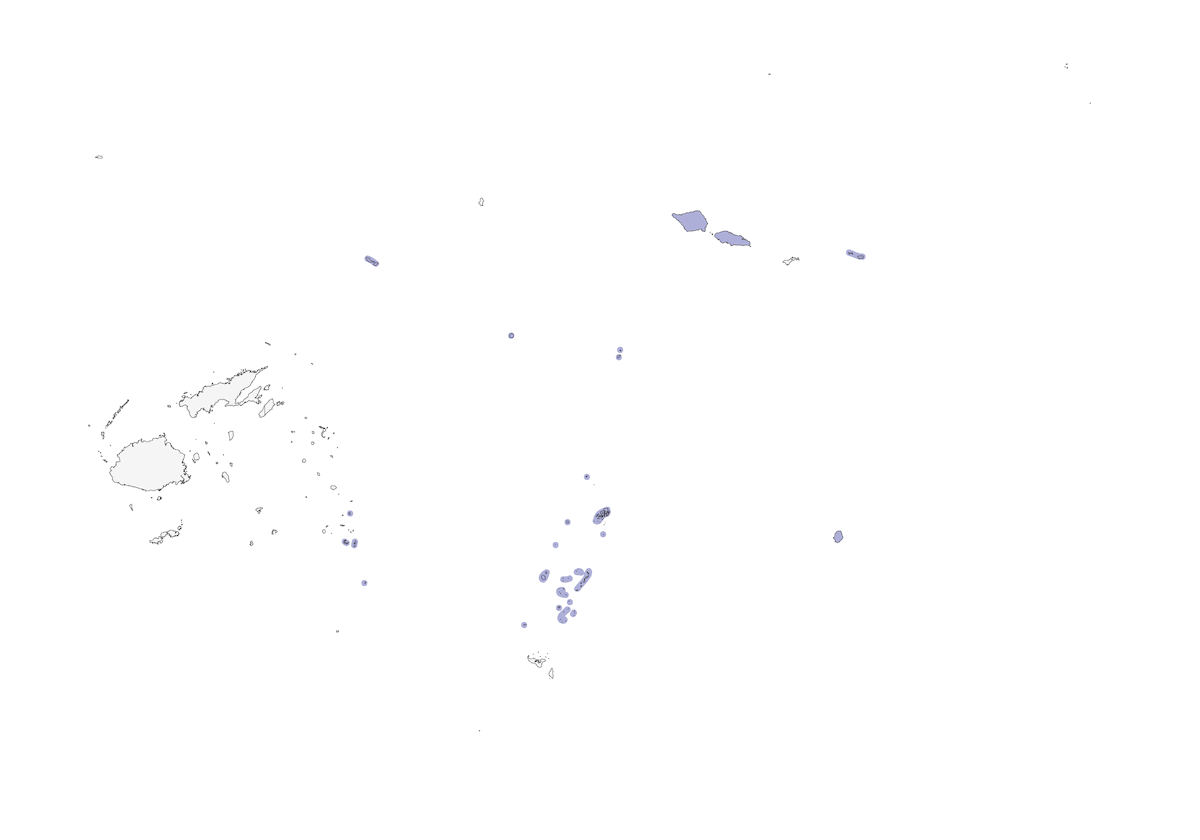 Lori de corona azul, Distribución 1