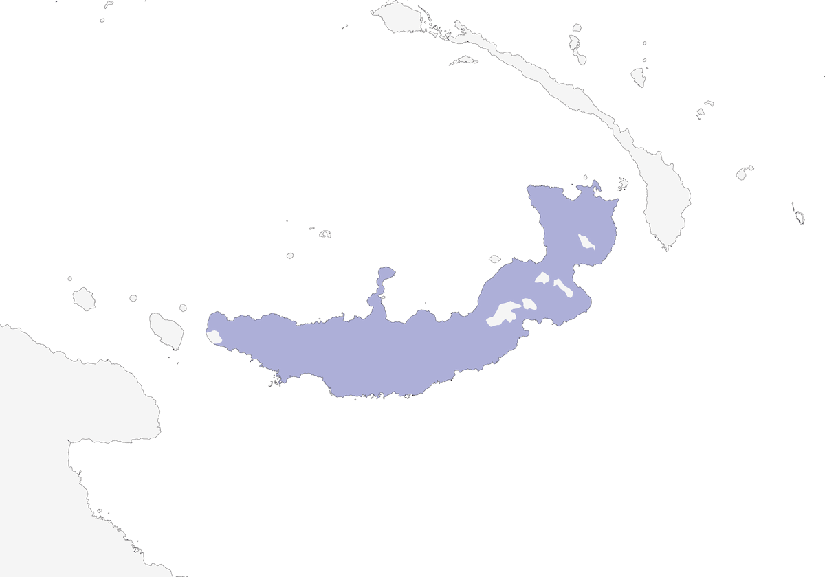 Blaumaskenkakadu, Verbreitung 1