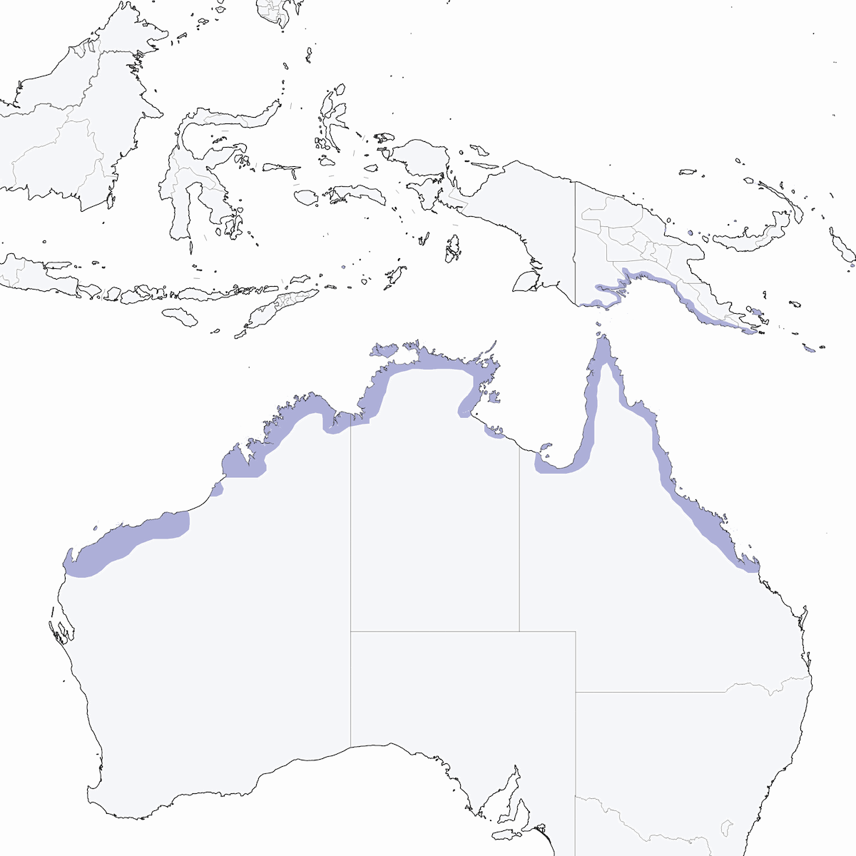 Fischiatore codanera, Distribuzione 1