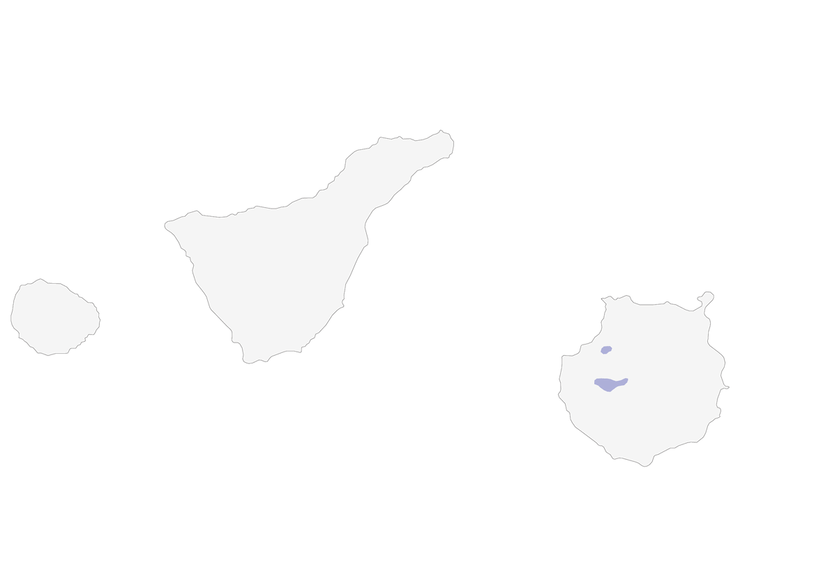 Gran Canaria Blue Chaffinch, Distribution 1