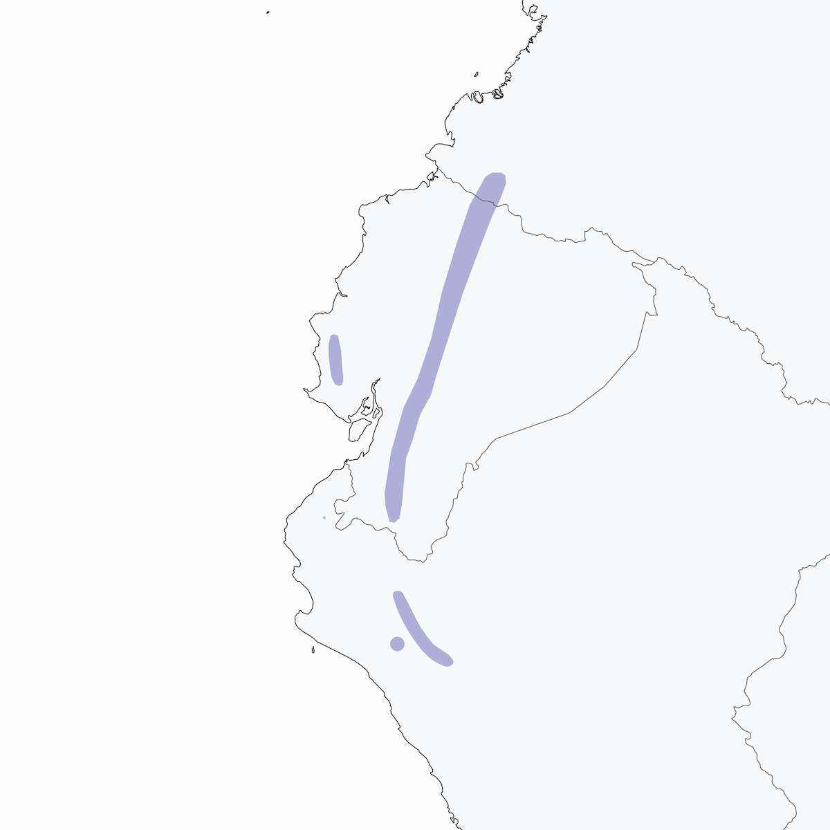 Ecuador-Samenknacker, Verbreitung 1