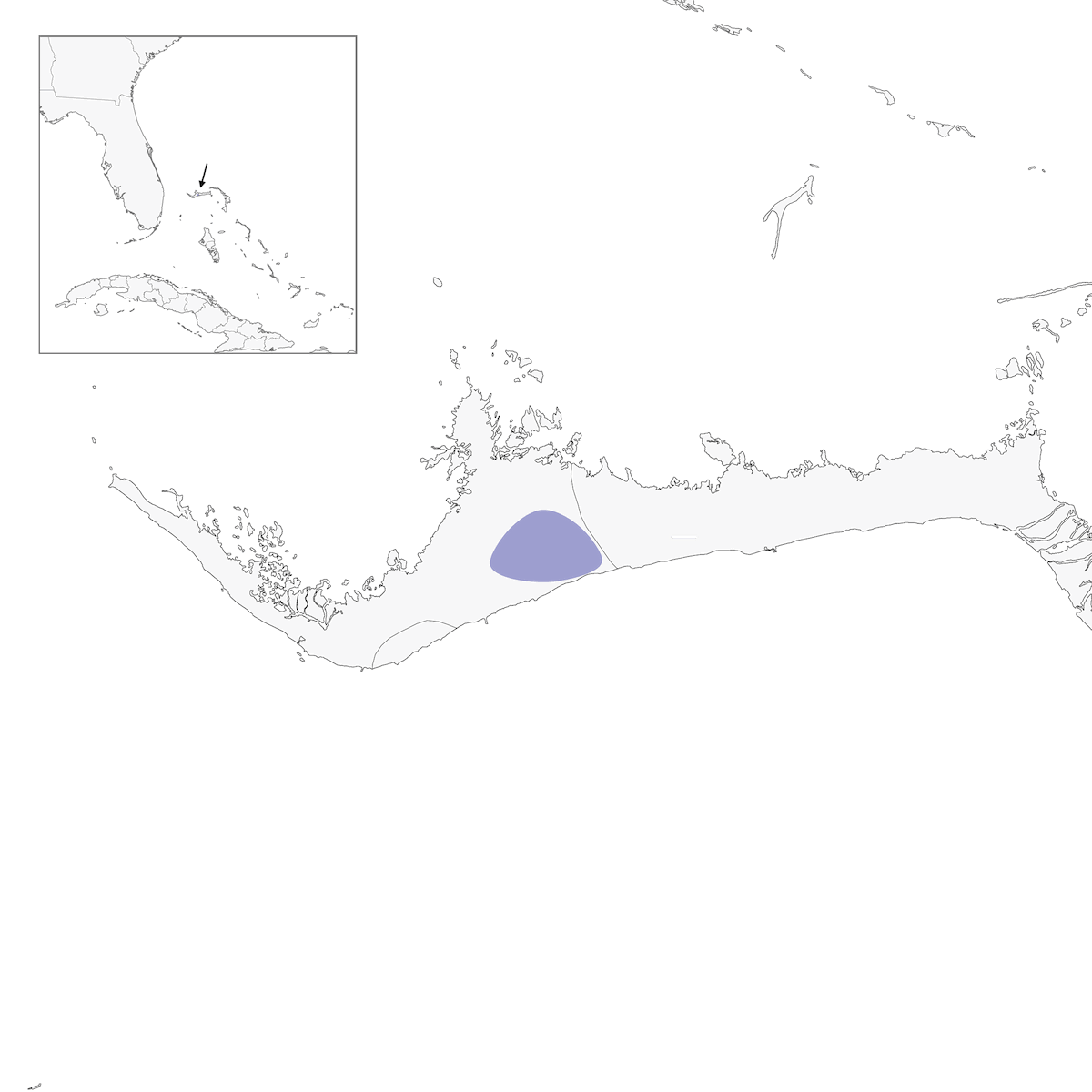 Bahama Nuthatch, Distribution 1