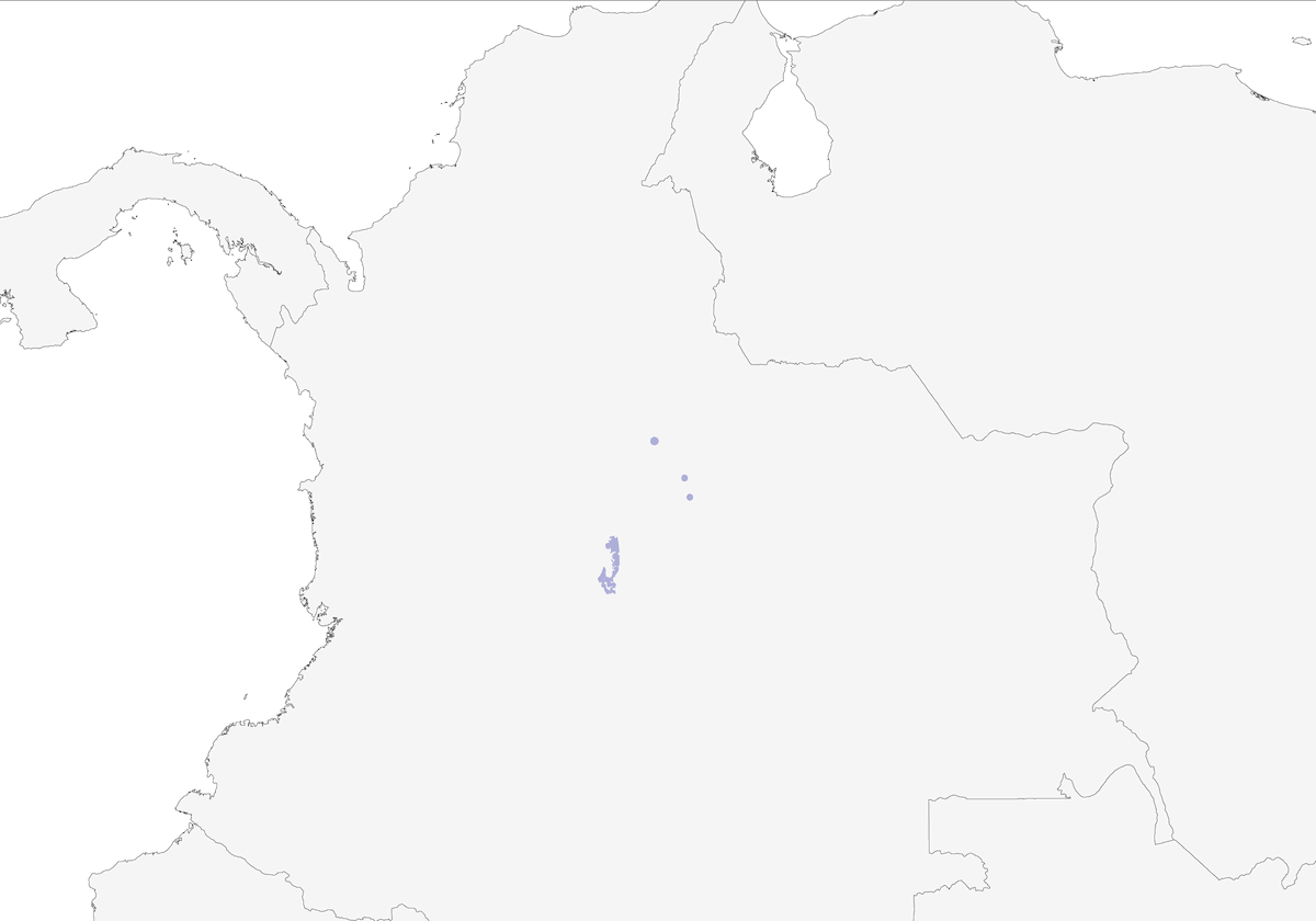 Brown-breasted Parakeet, Distribution 1