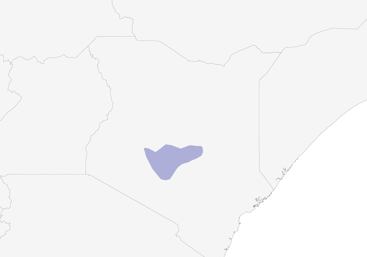 Kikuyu White-eye, Distribution 1