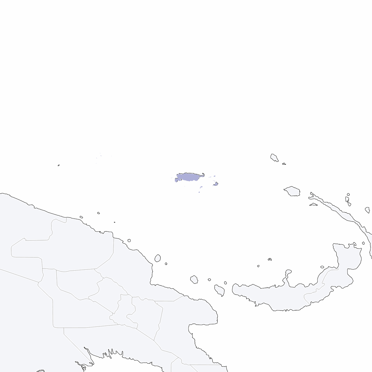 Cuco de Manus, Distribución 1