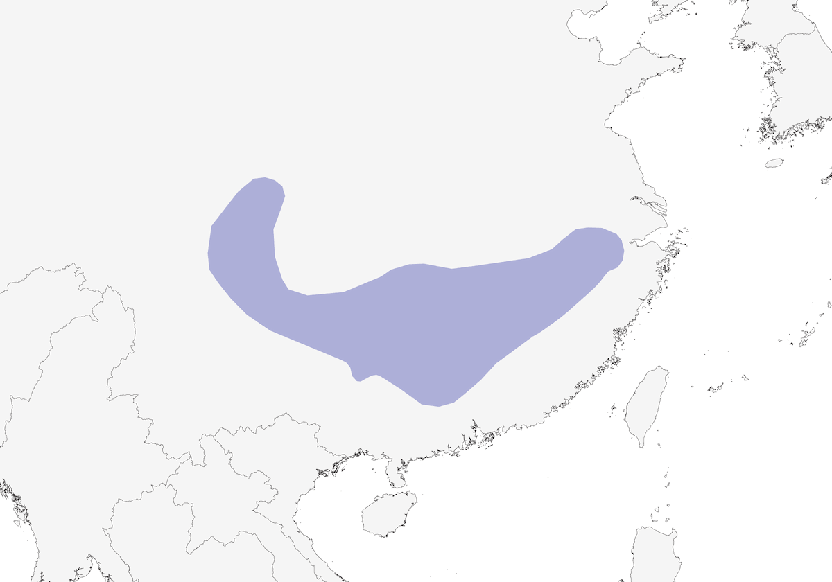Garrulaxe de Berthemy, Distribution 1