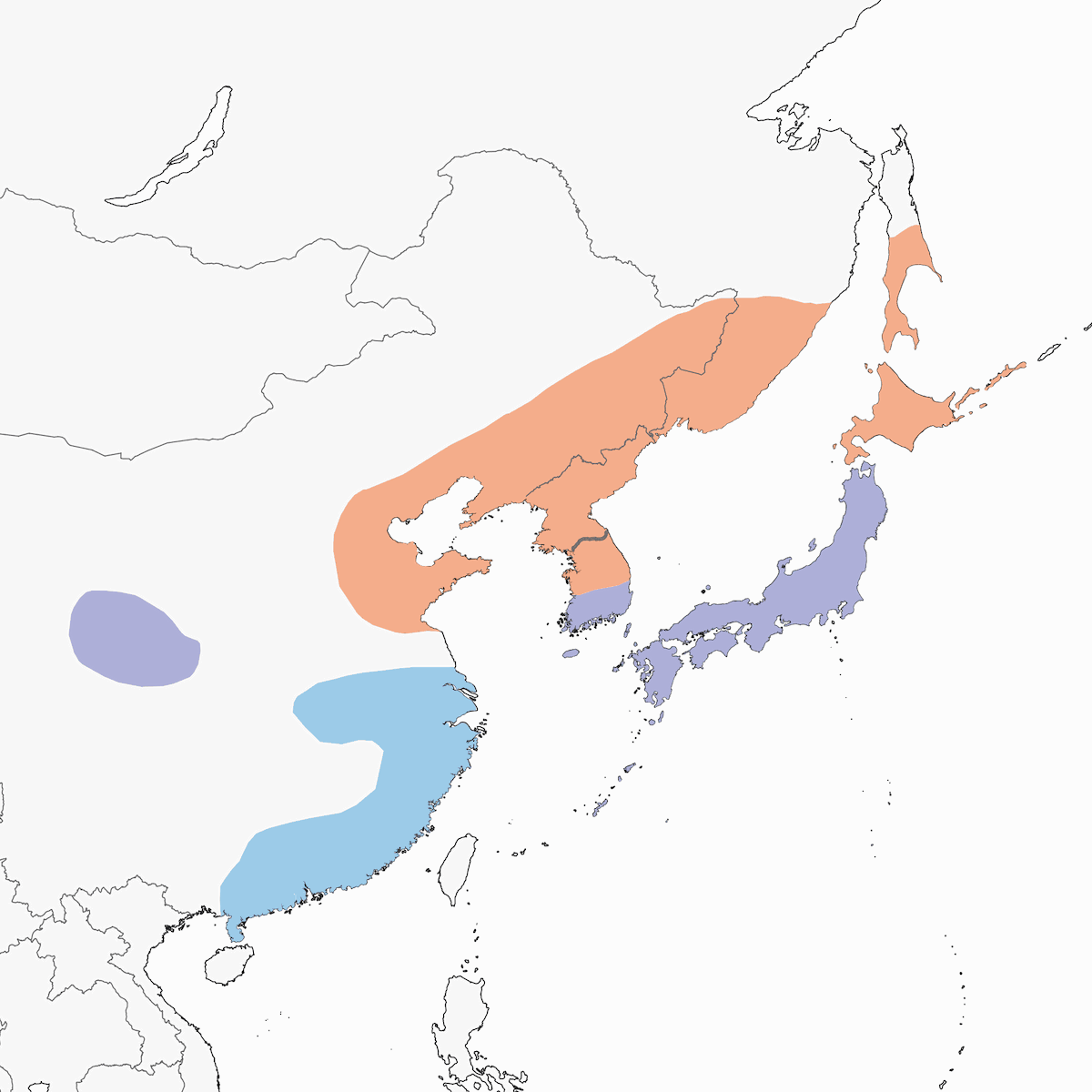Japanwürger, Verbreitung 1