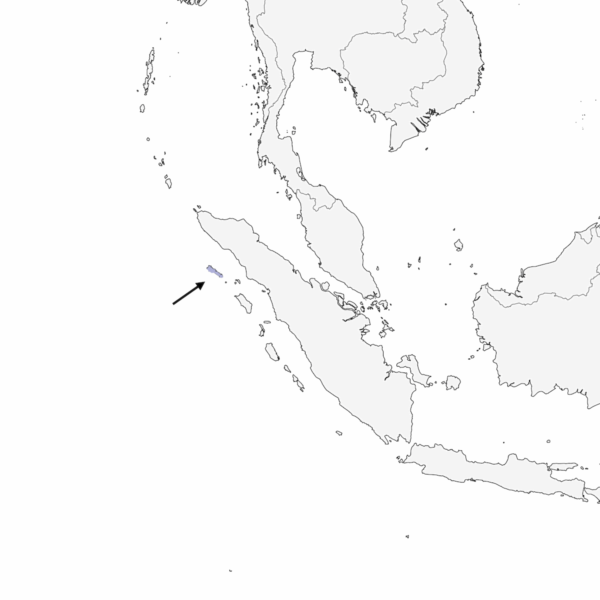 Loro de Simeulue, Distribución 1