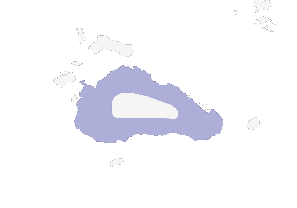 Carunculated Fruit-Dove, Distribution 1