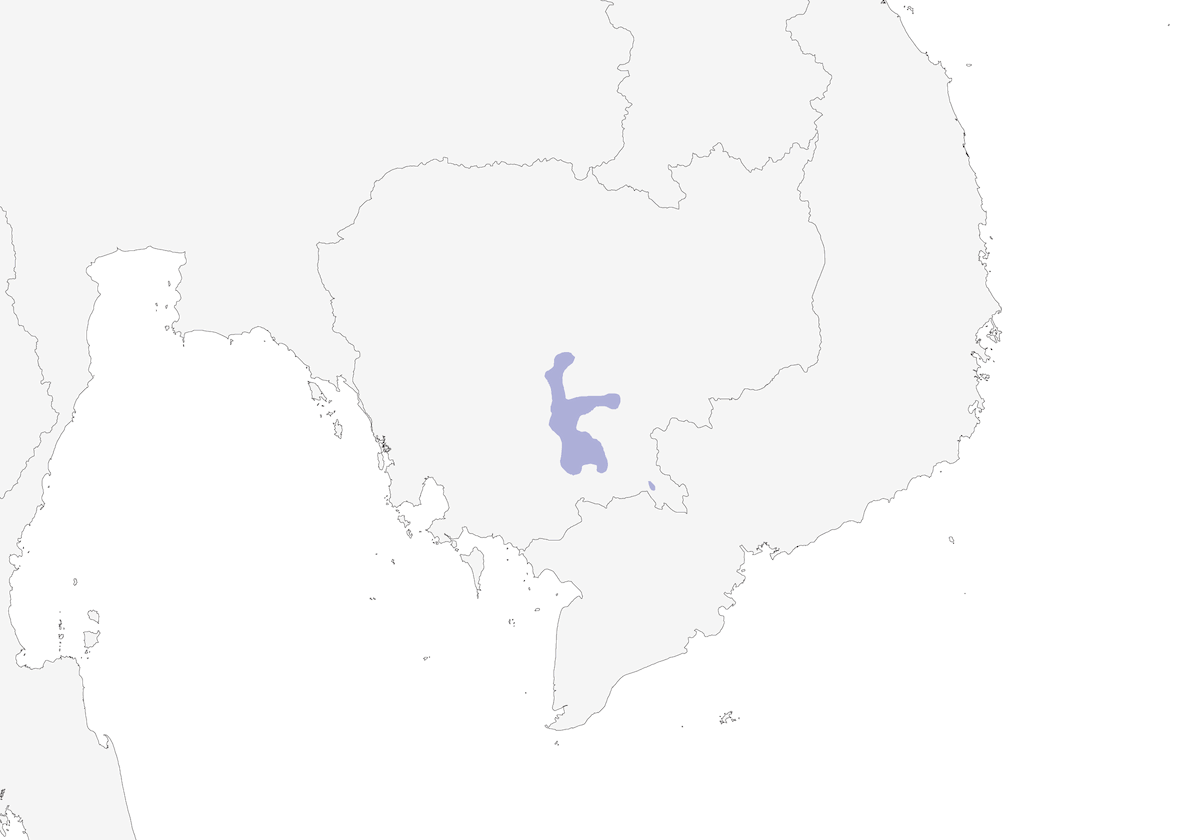 Sastrecillo de Camboya, Distribución 1