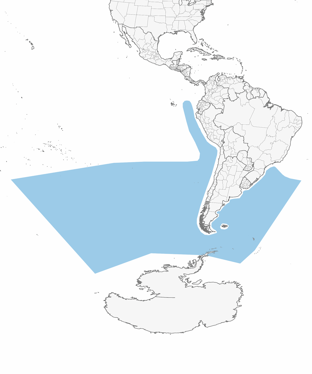 Petrel Damero, Distribución 1