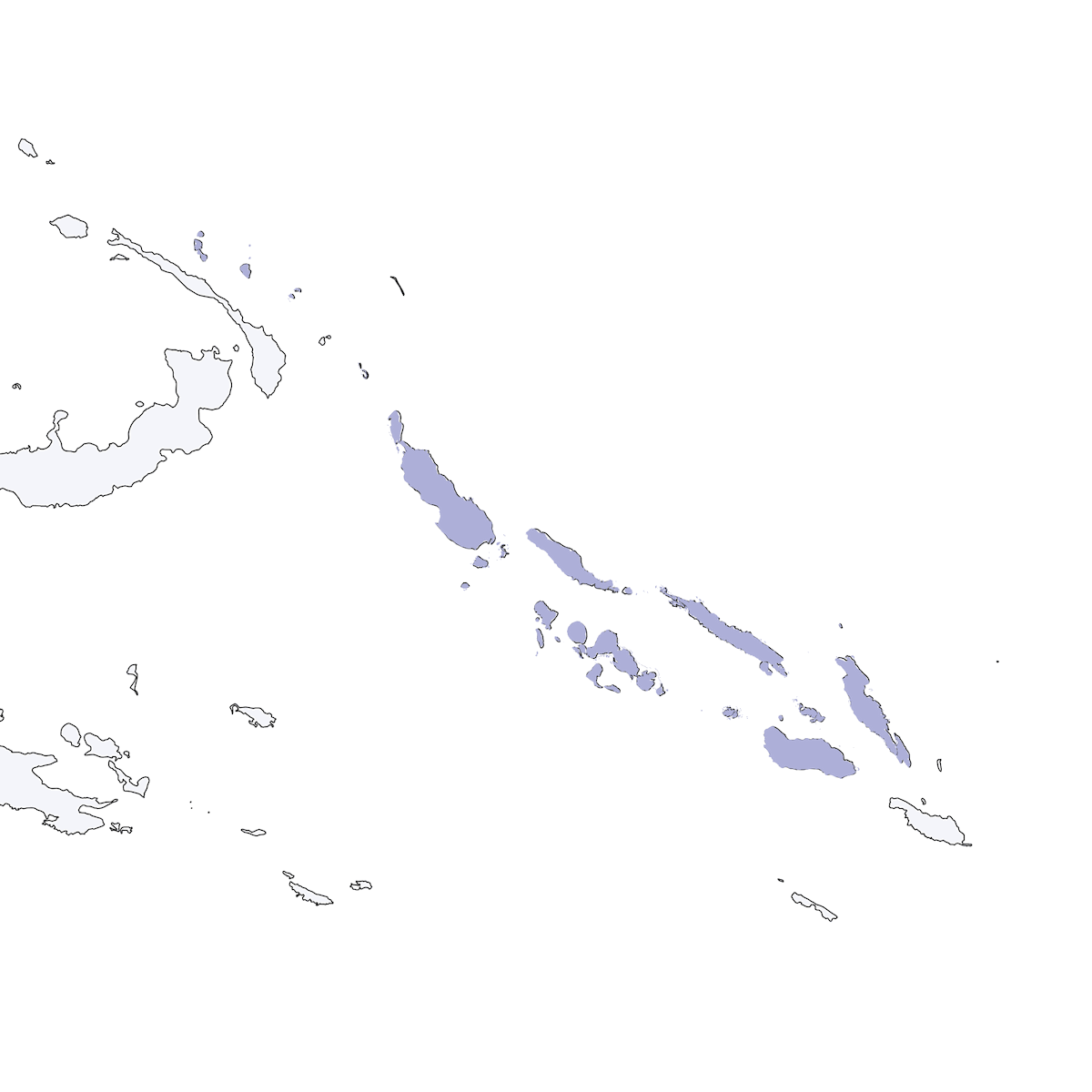 Central Melanesian Cicadabird, 分布 1
