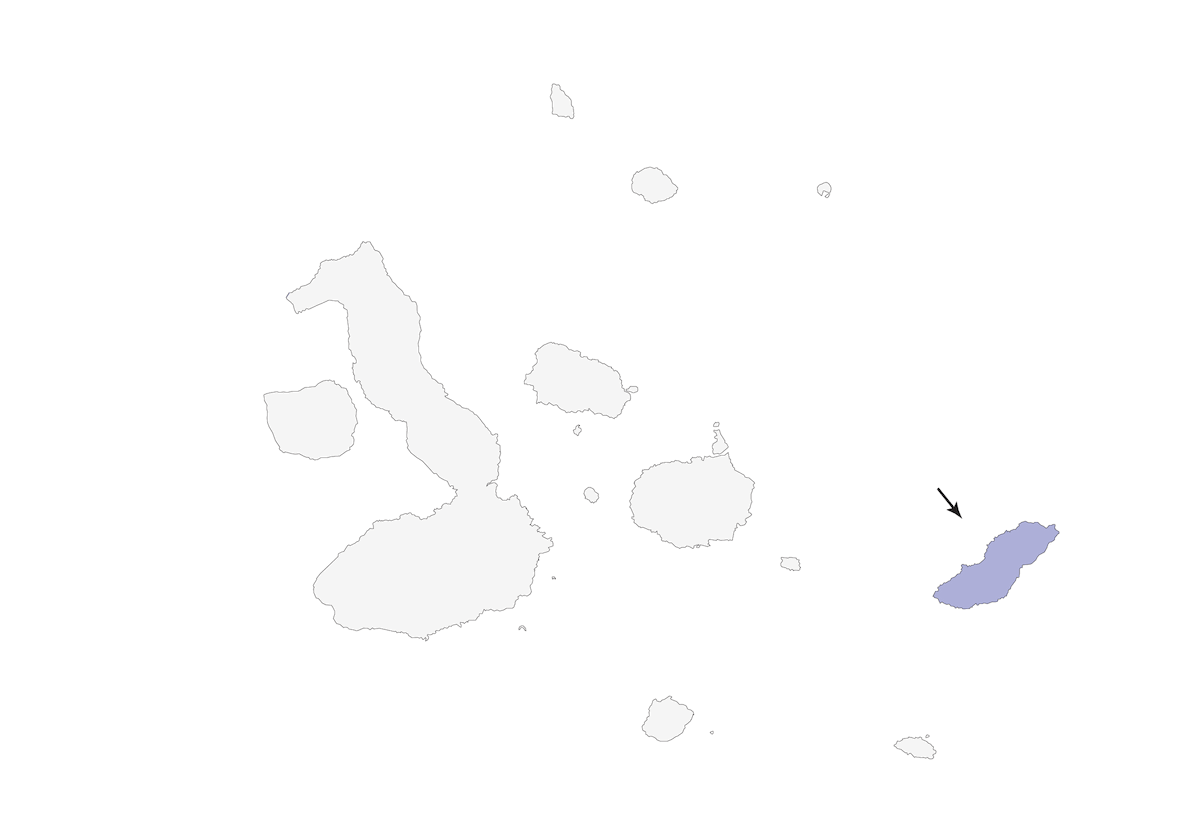 Sinsonte de San Cristóbal, Distribución 1