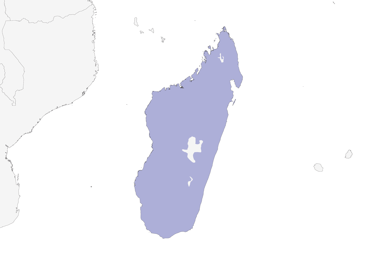 Vanga di Chabert, Distribuzione 1