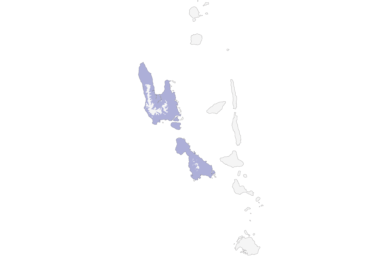 Vanuatu-Eisvogel, Verbreitung 1