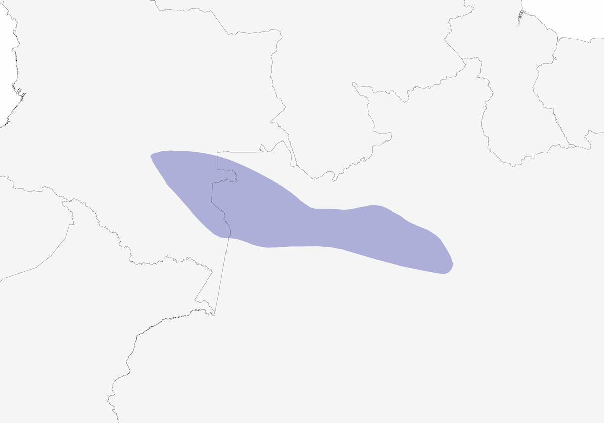 Formicario crestacastana, Distribuzione 1