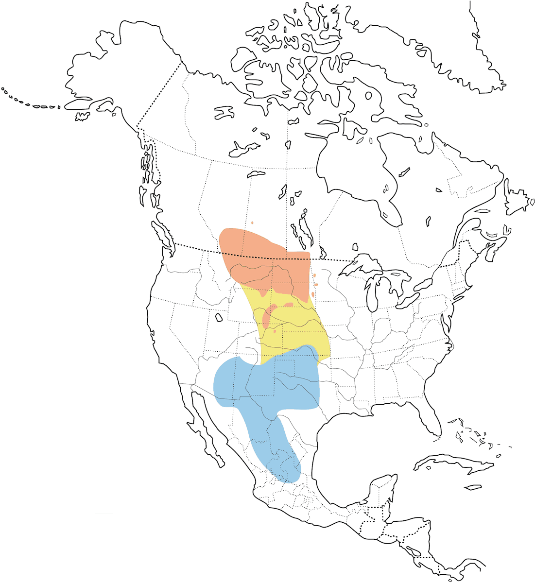 Calcáreo cuellicastaño, Distribución 1