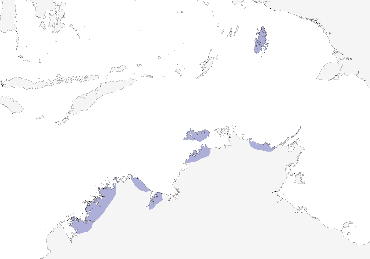 Gallineta Castaña, Distribución 1