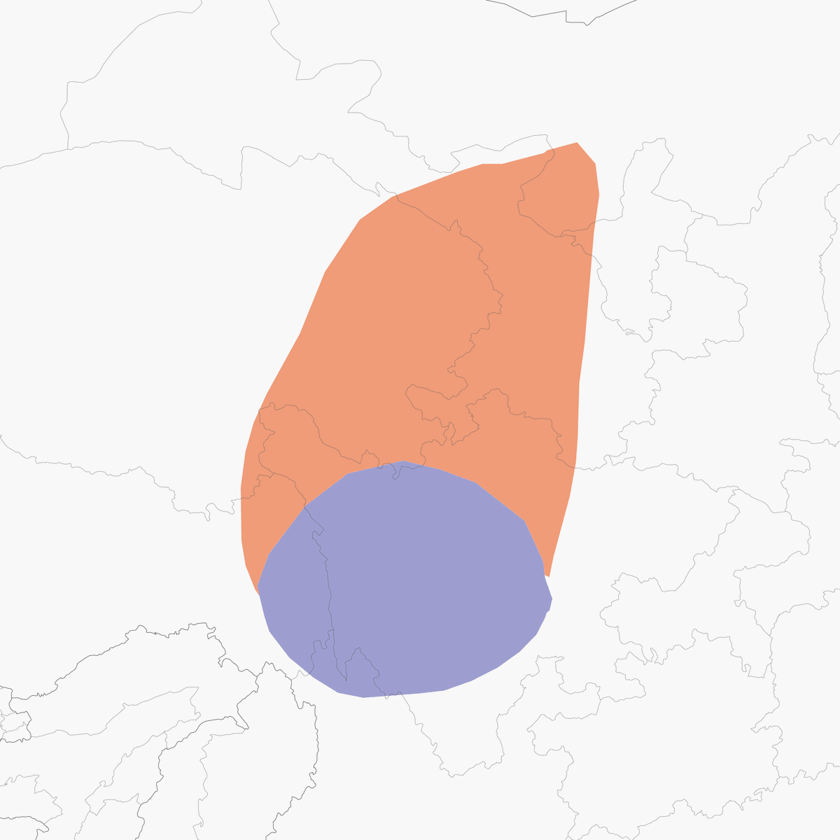 Averla gigante, Distribuzione 1