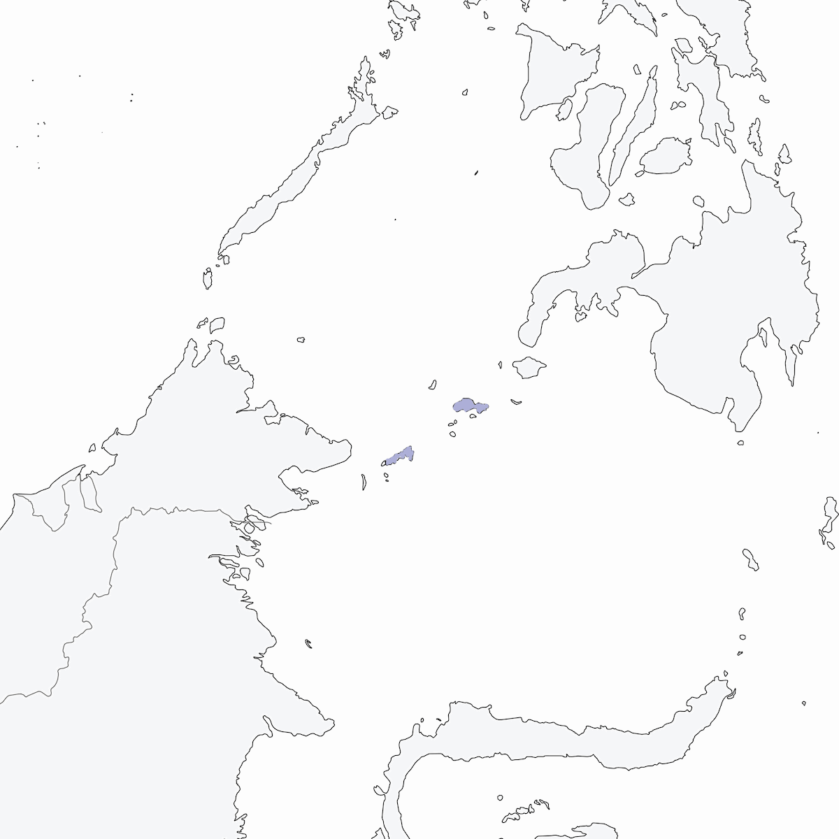 Gobemouche de Sulu, Distribution 1