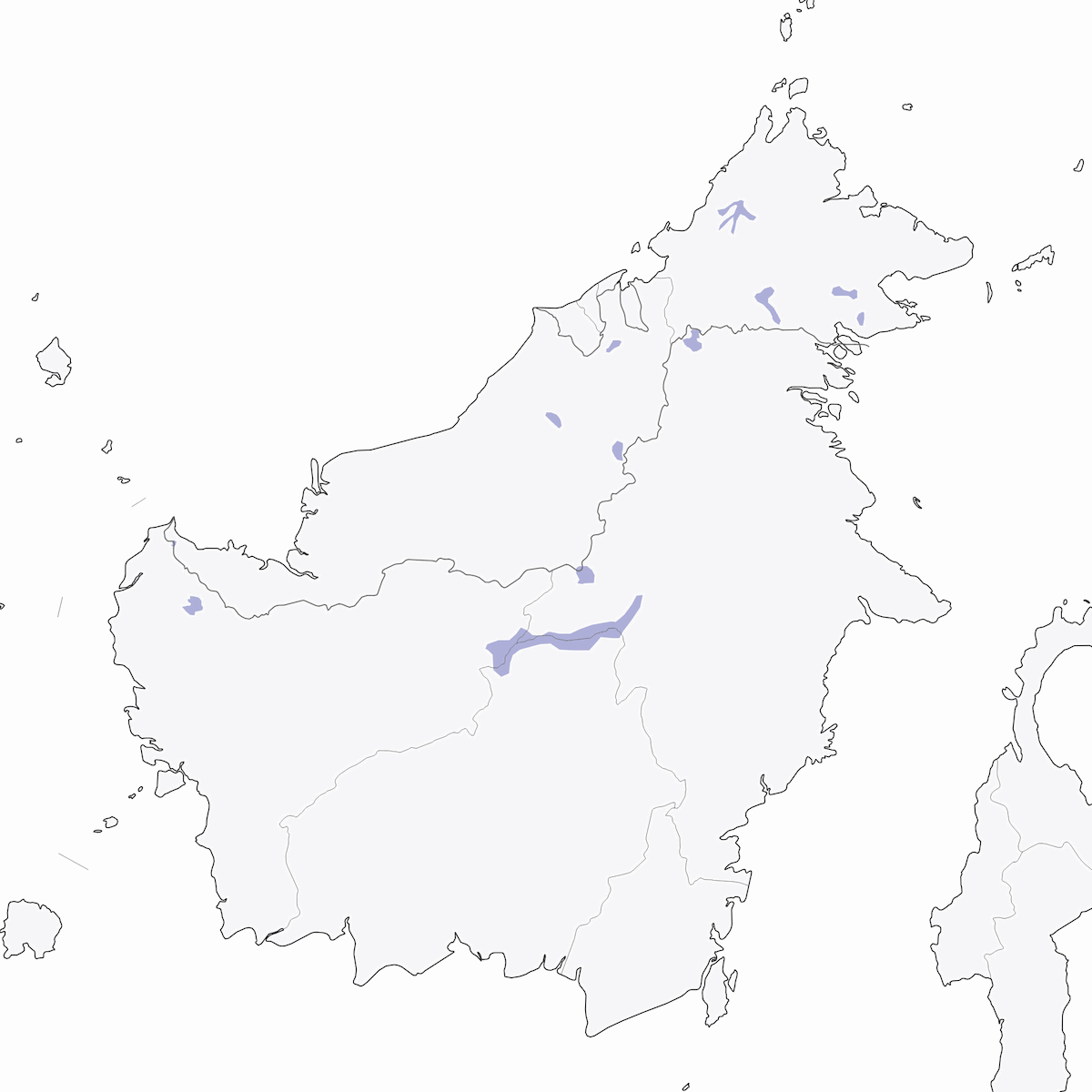 Pigliamosche della giungla di Crocker, Distribuzione 1