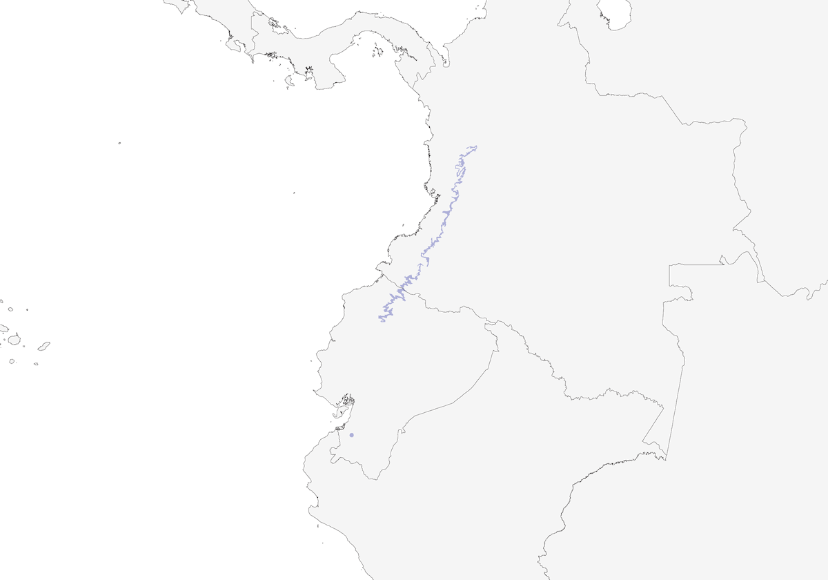 Cloud-forest Pygmy-Owl, Distribution 1