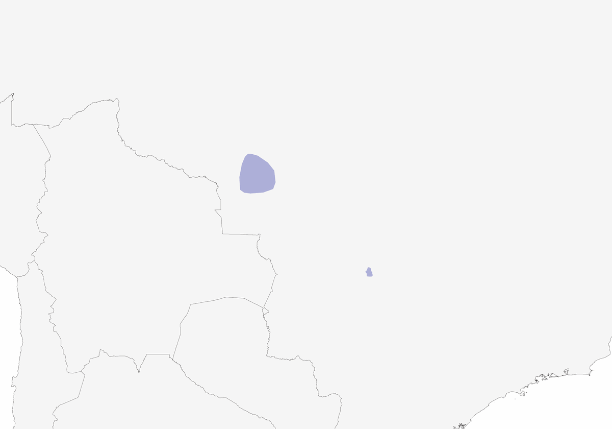 Tangara Piquicónica, Distribución 1