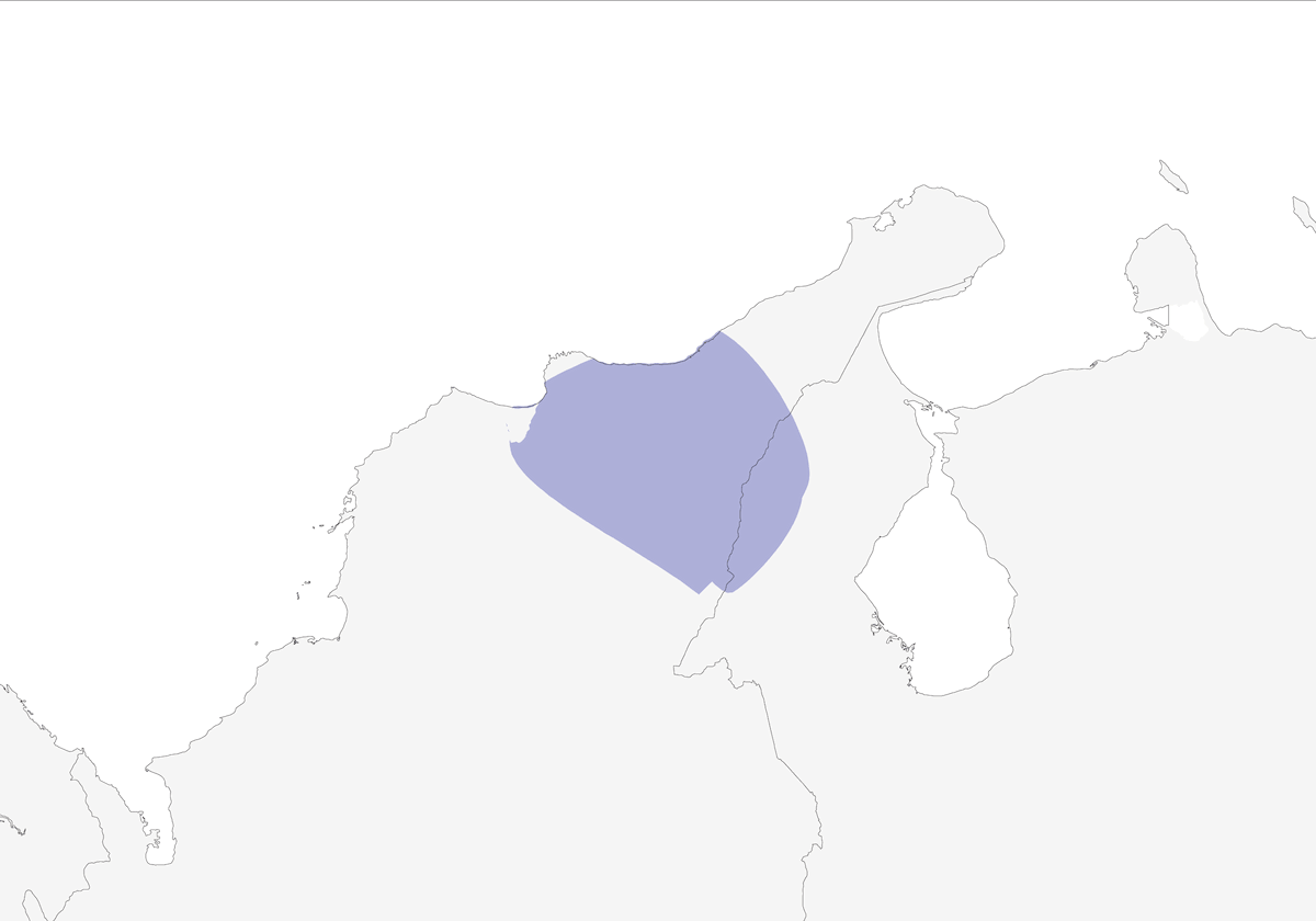 Smeraldo ramato, Distribuzione 1