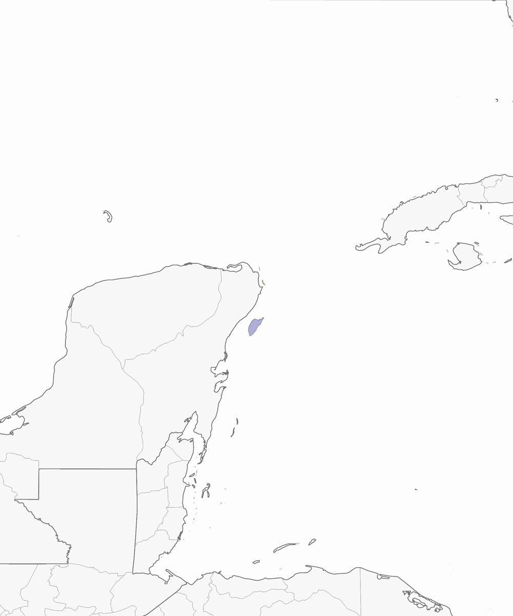 Cozumel-Smaragd, Verbreitung 1