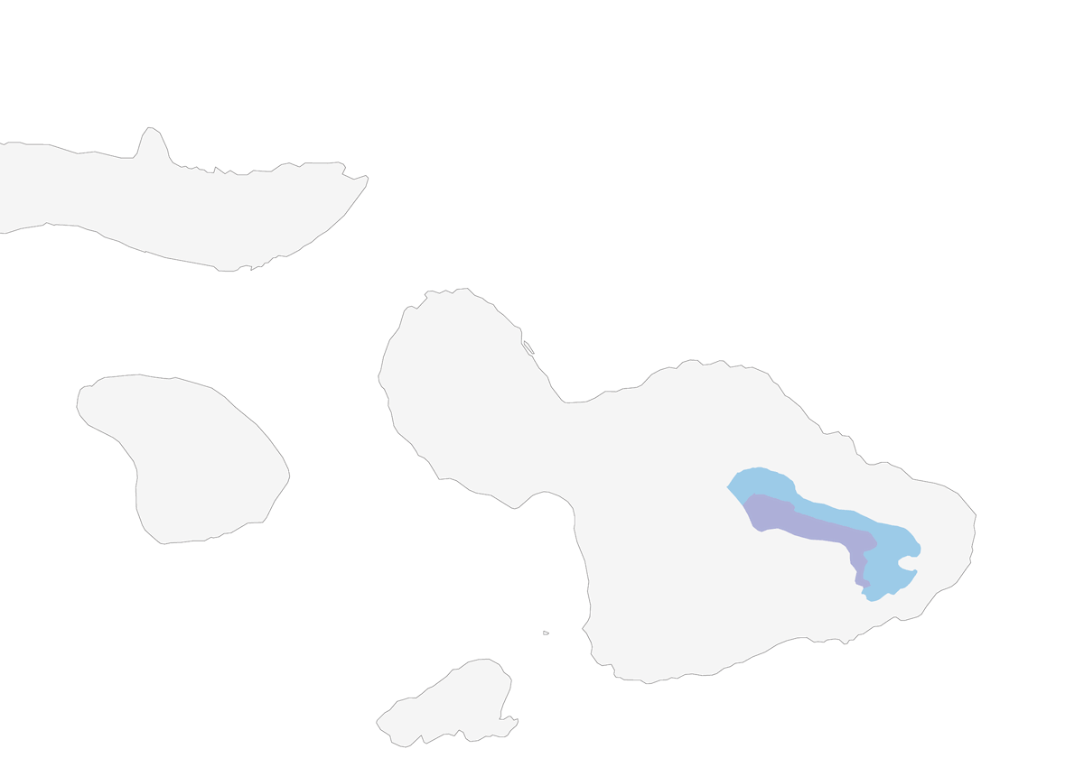 Akohekohe, Distribuzione 1