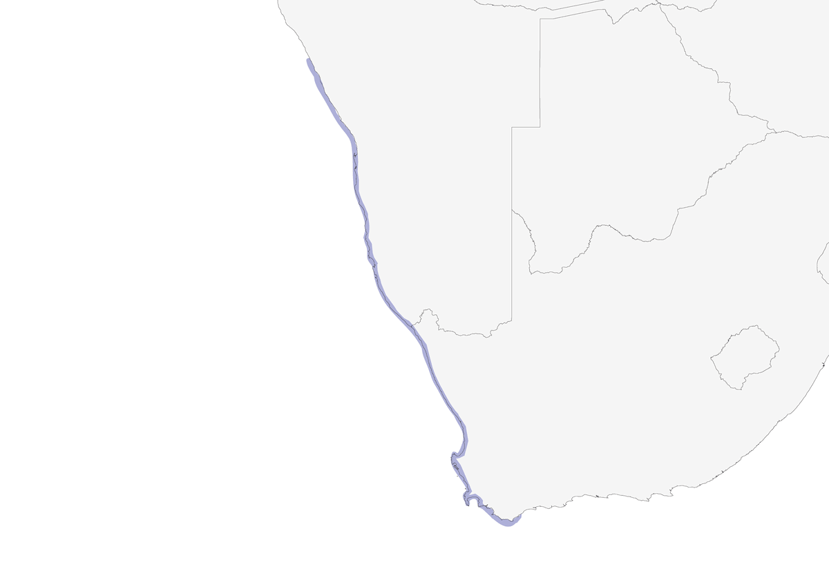 Crowned Cormorant, Distribution 1